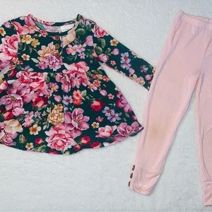 Posh Peanut Arsine peplum leggings set